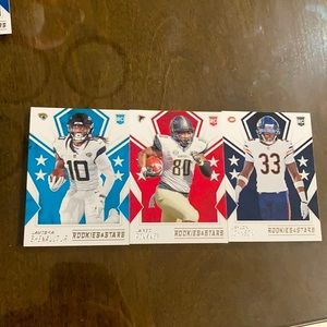 3 rookie card football cards